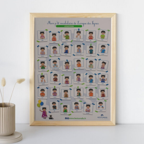 Affiche Mon P'tit Vocabulaire du quotidien - Langue des Signes – Image 5